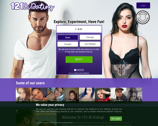 121 Bi Dating Logo