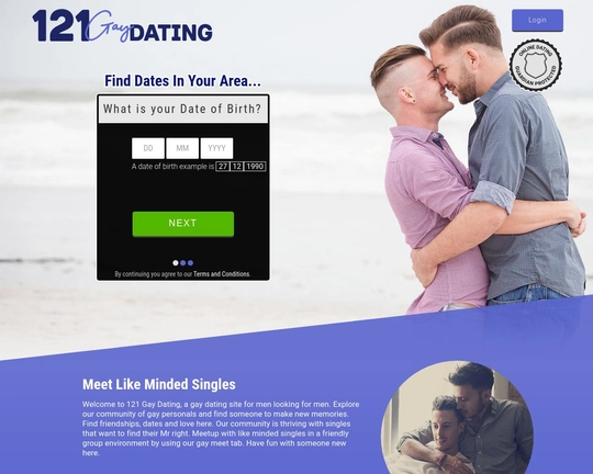 121 Gay Dating Logo